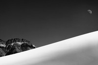 Moonrise over Eureka Dunes, Death Valley