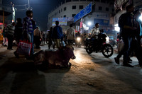 Varanasi Street at Night
